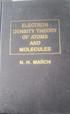 Electron density theory of atoms and molecules